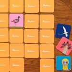 Jeu mémory coloré oiseaux rigolos