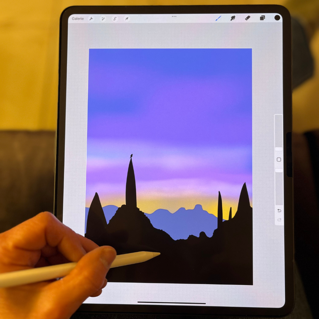 illustration matin en Provence