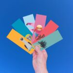 Lot de 6 marque-apes colorés avec des oiseaux aux têtes rigolotes et expressives