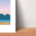 Affiche Paysage du Sud Le Bec de l'Aigle à St Cyr sur Mer à l'aube