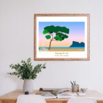 Affiche Paysage du Sud Le Bec de l'Aigle à St Cyr sur Mer à l'aube