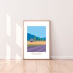 Affiche Paysage du Sud Mont Ventoux lavandes et guêpier1