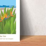 Affiche Paysage du Sud Promenade Rose à St Cyr sur Mer, oiseaux de paradis et goéland en vol