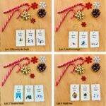 Etiquettes de Noël colorées, gaies et originales avec des oiseaux made in France