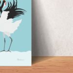 Affiche Parade nuptiale Grues du Japon