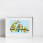 affiche inséparables rosegorges amour