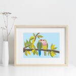 affiche inséparables rosegorges amour