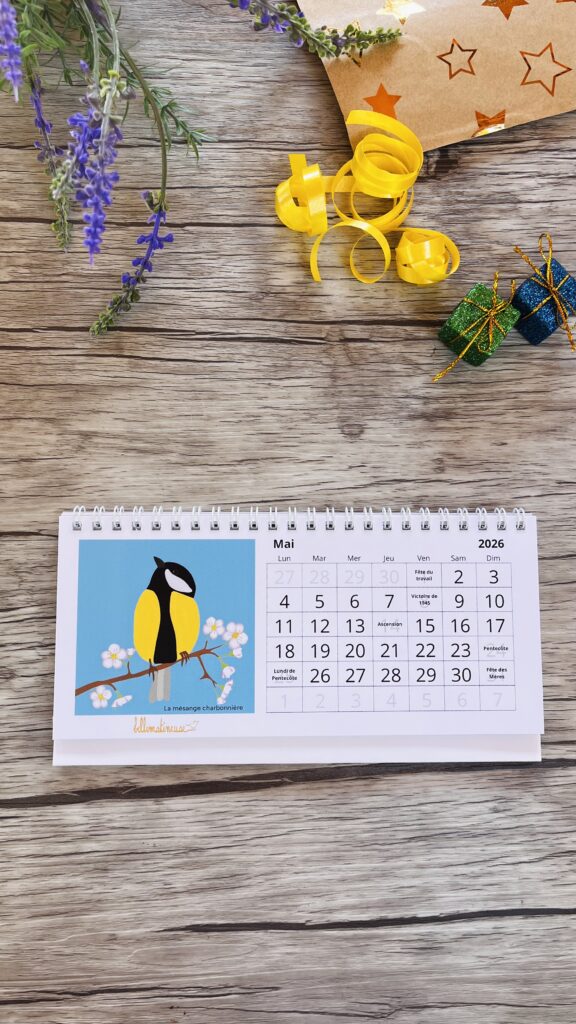 calendrier du jardin la mésange charbonière