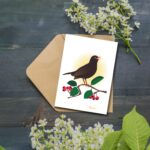 carte merle chantant